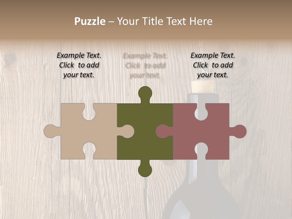 Drink Table Textured PowerPoint Template