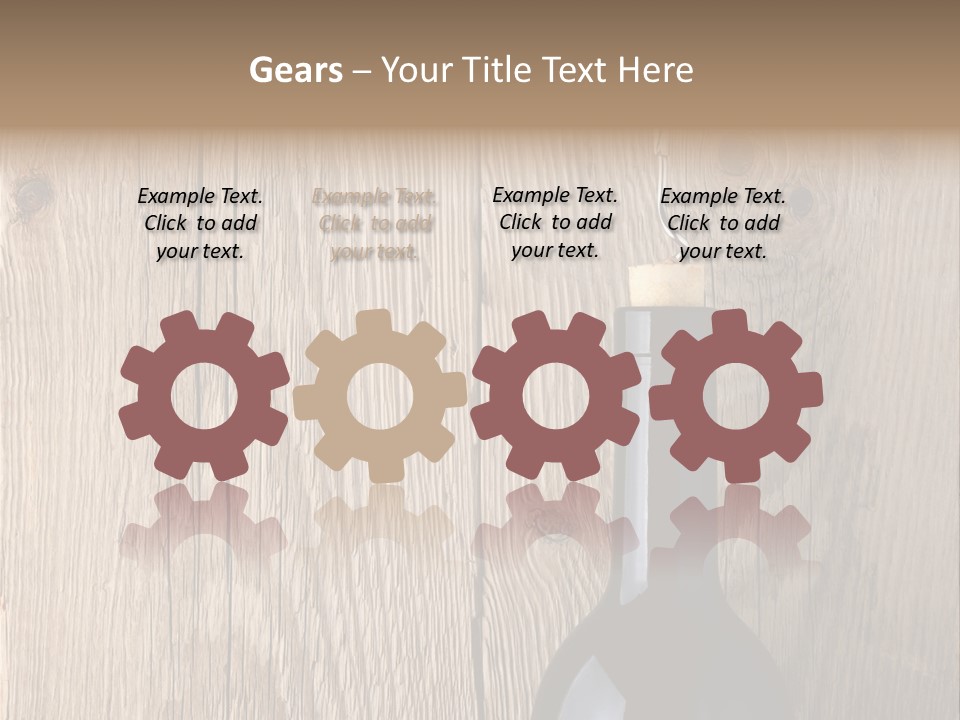 Drink Table Textured PowerPoint Template