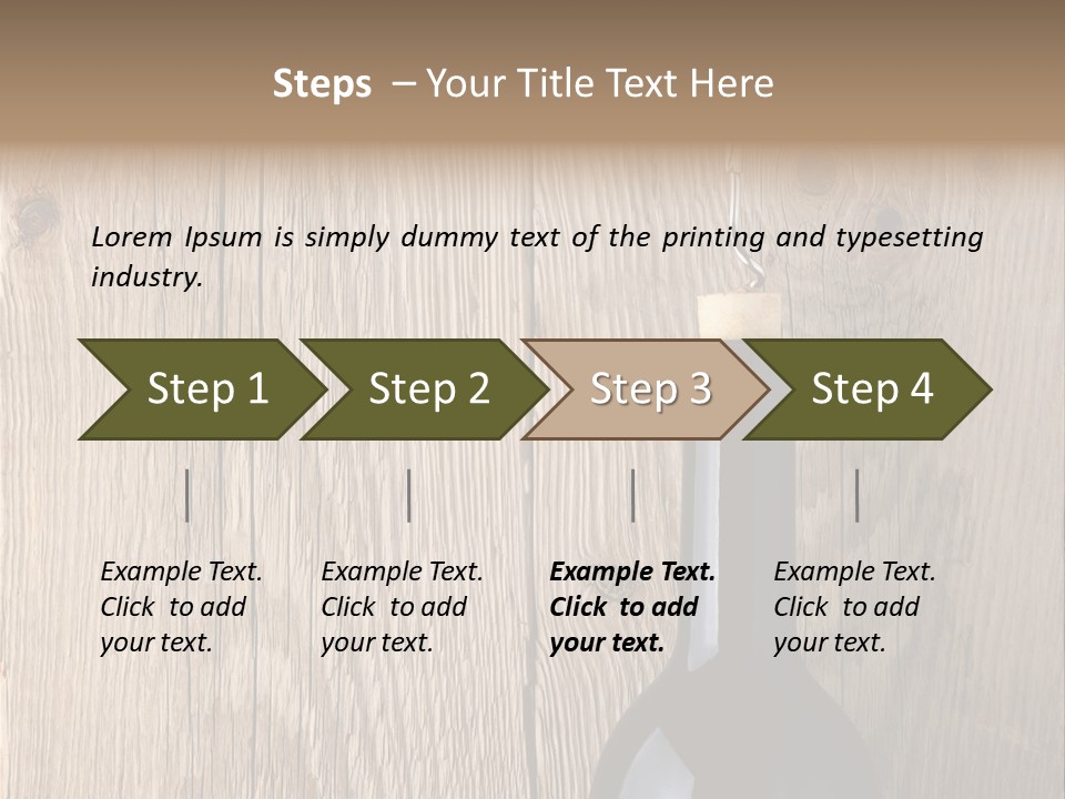 Drink Table Textured PowerPoint Template