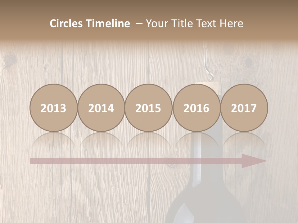 Drink Table Textured PowerPoint Template