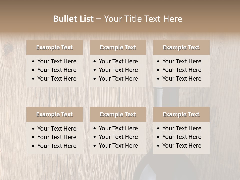 Drink Table Textured PowerPoint Template