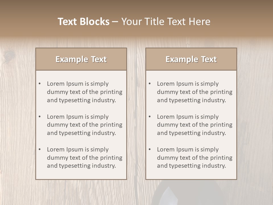 Drink Table Textured PowerPoint Template