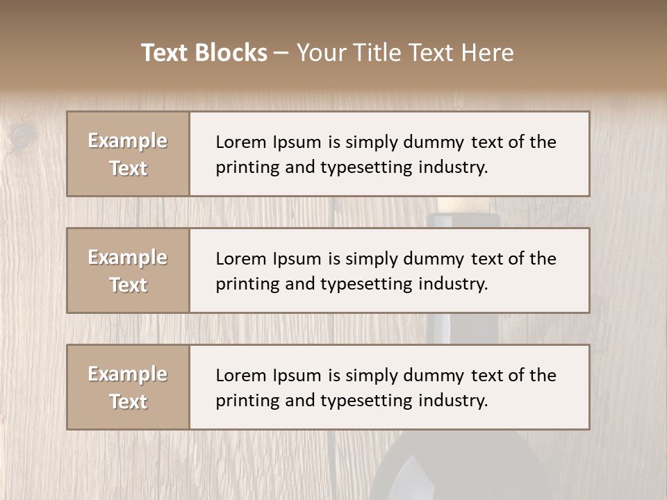 Drink Table Textured PowerPoint Template