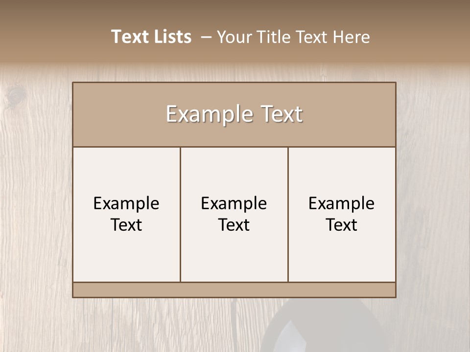 Drink Table Textured PowerPoint Template