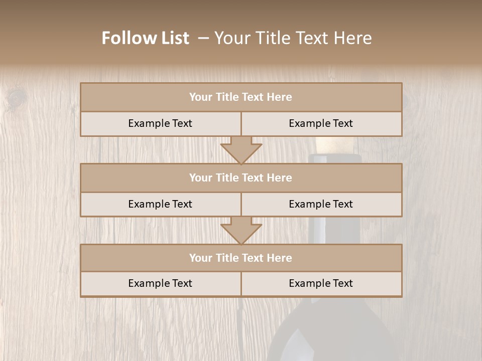 Drink Table Textured PowerPoint Template