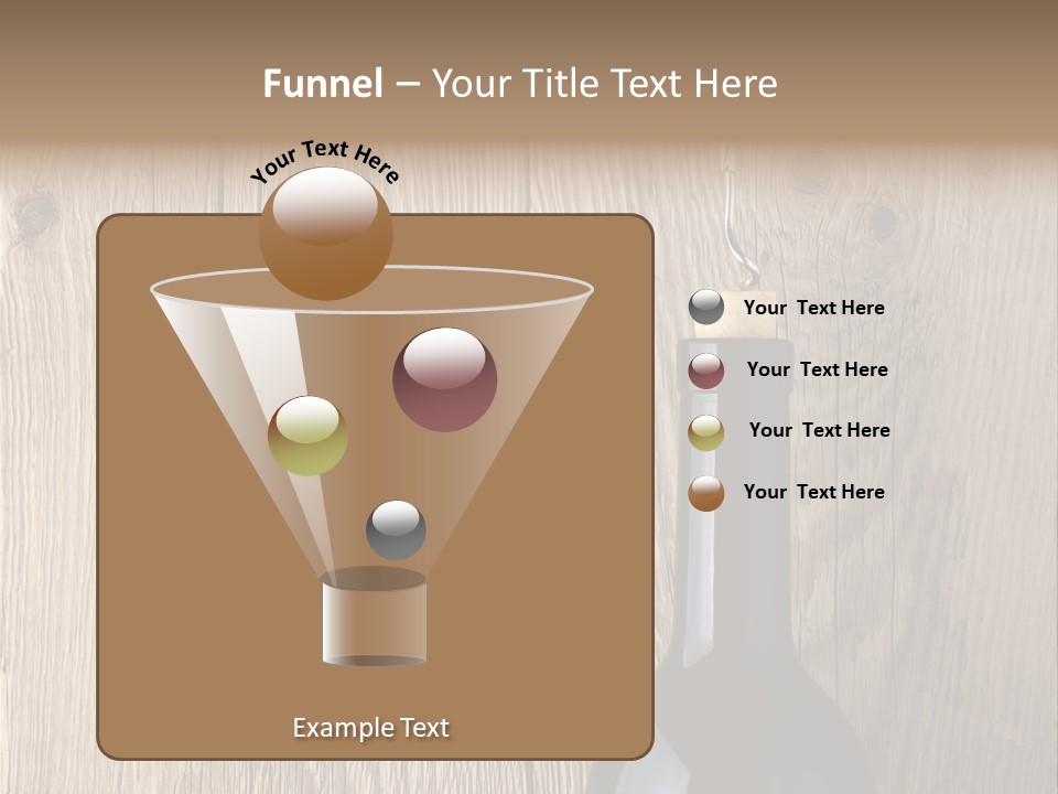 Drink Table Textured PowerPoint Template