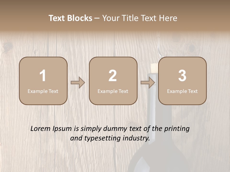 Drink Table Textured PowerPoint Template