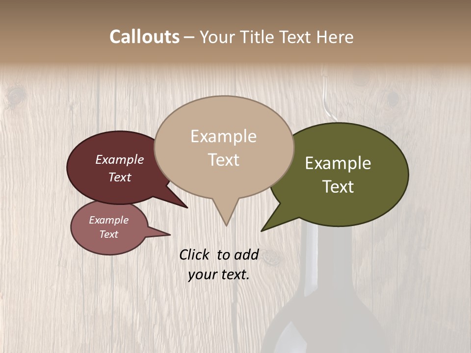 Drink Table Textured PowerPoint Template