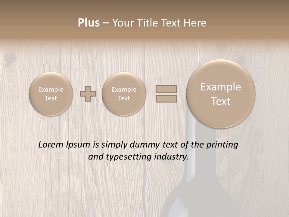 Drink Table Textured PowerPoint Template