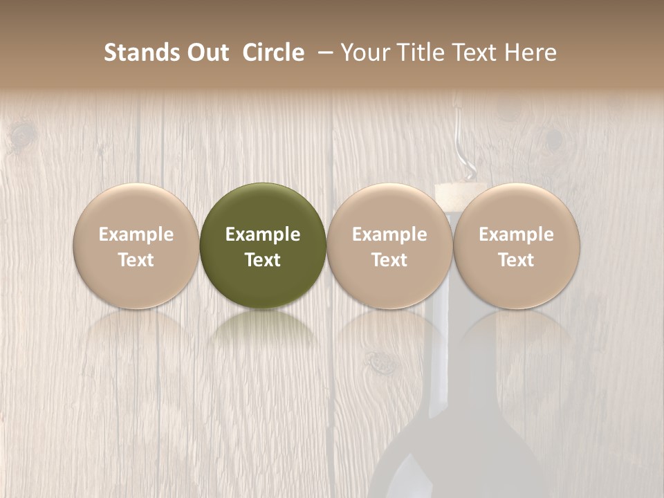 Drink Table Textured PowerPoint Template