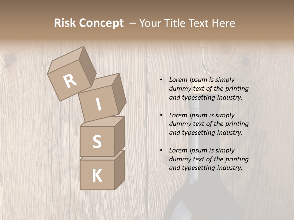 Drink Table Textured PowerPoint Template