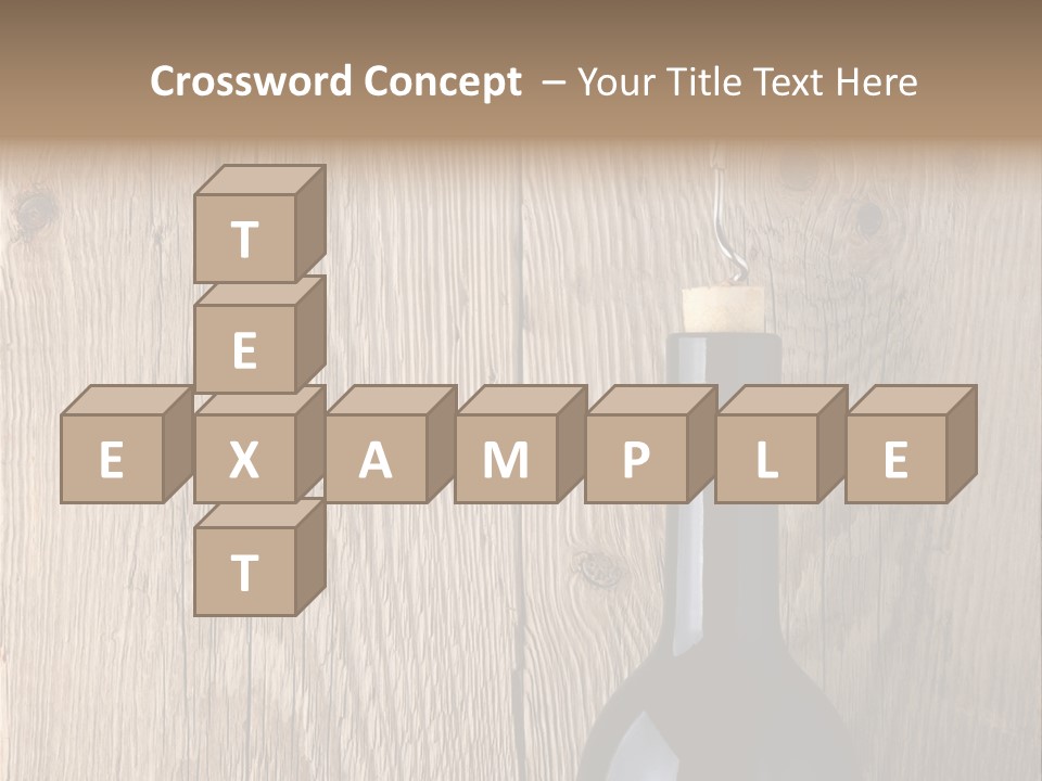 Drink Table Textured PowerPoint Template