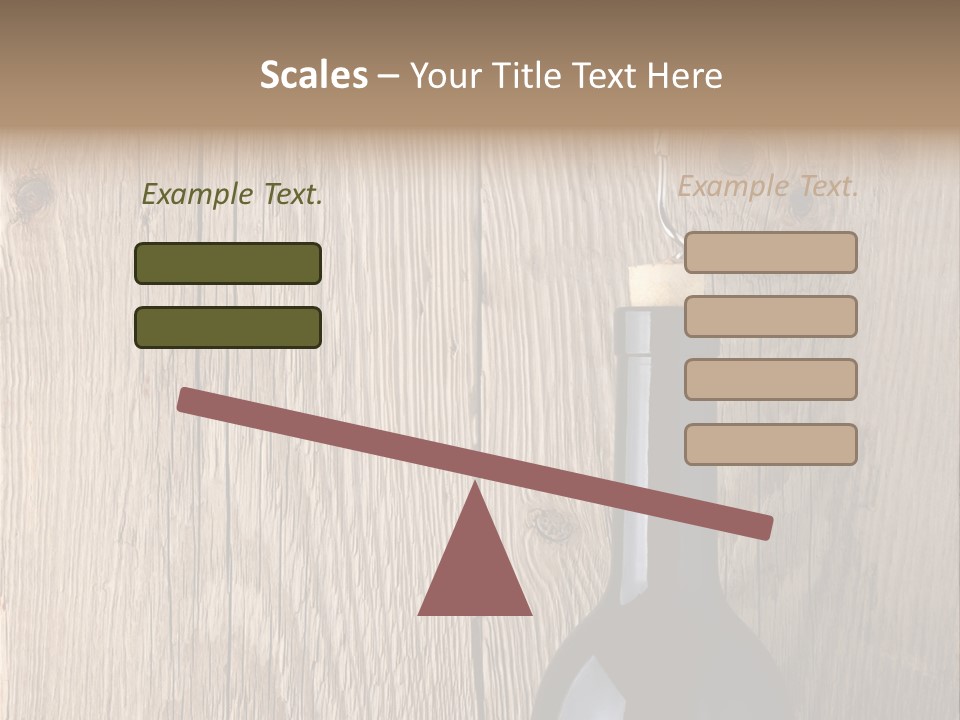 Drink Table Textured PowerPoint Template
