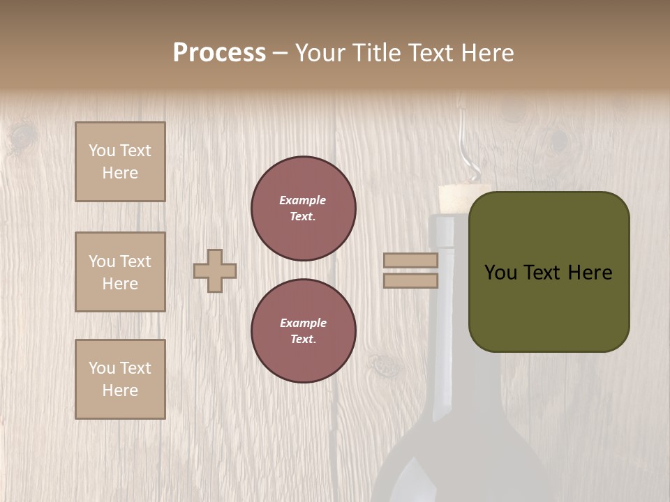Drink Table Textured PowerPoint Template