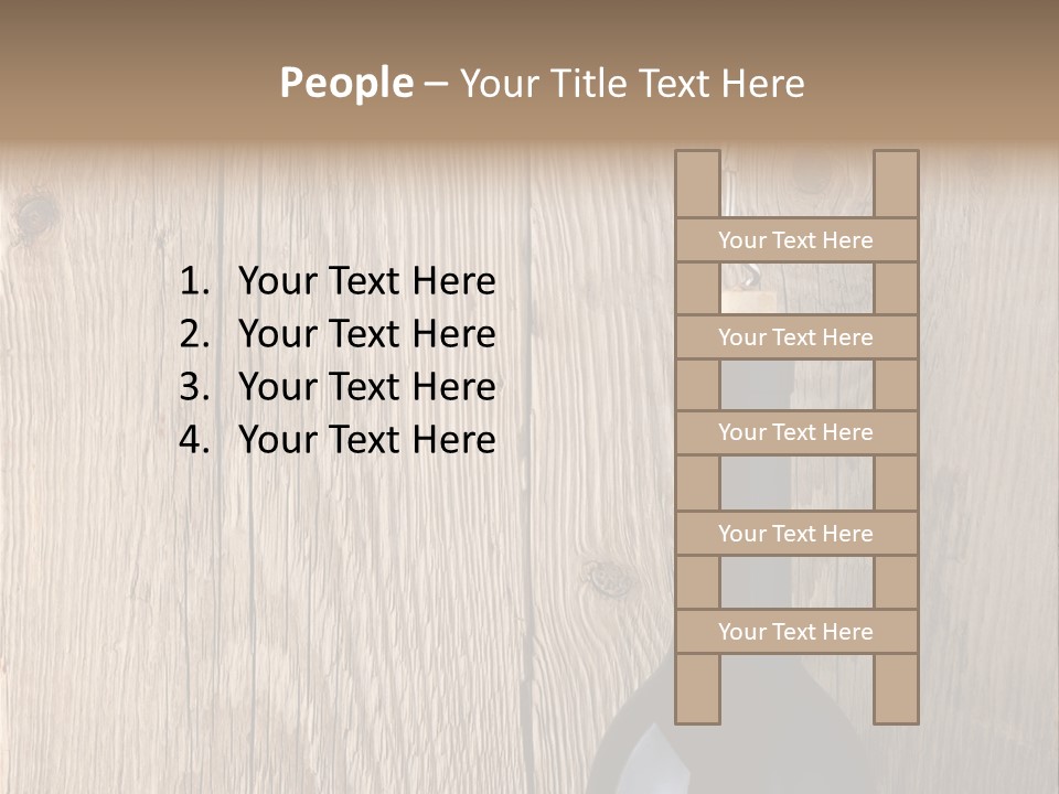 Drink Table Textured PowerPoint Template