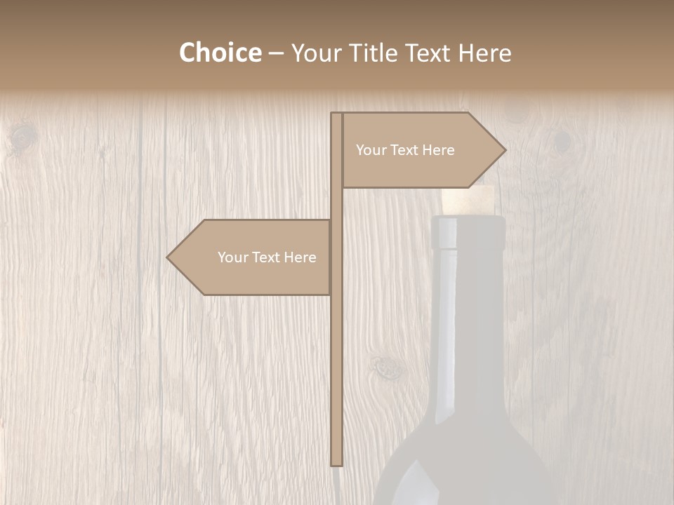Drink Table Textured PowerPoint Template