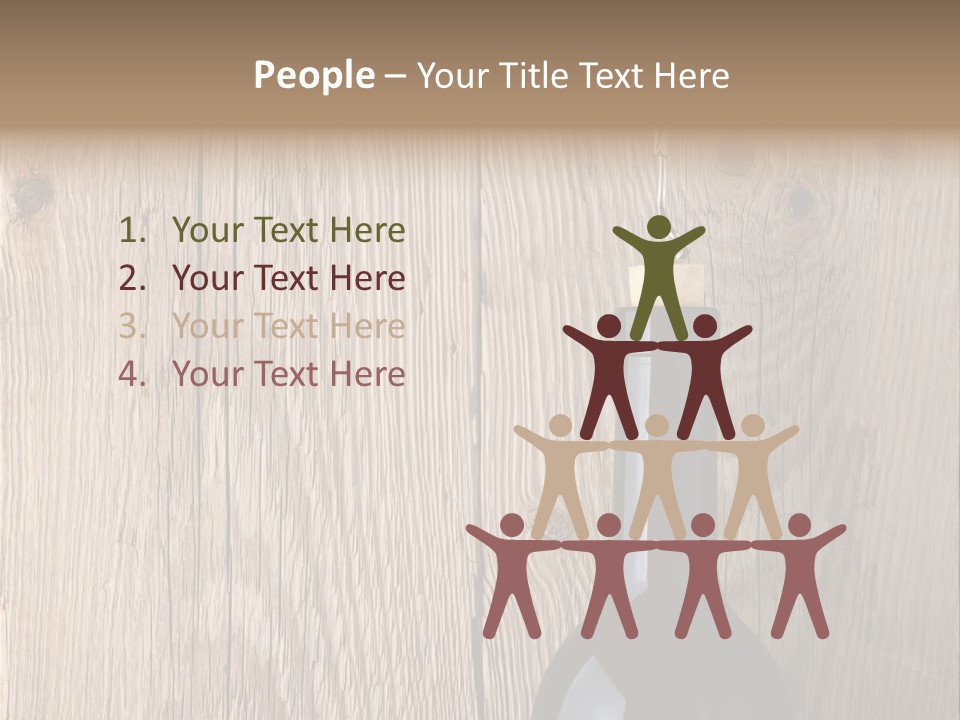 Drink Table Textured PowerPoint Template