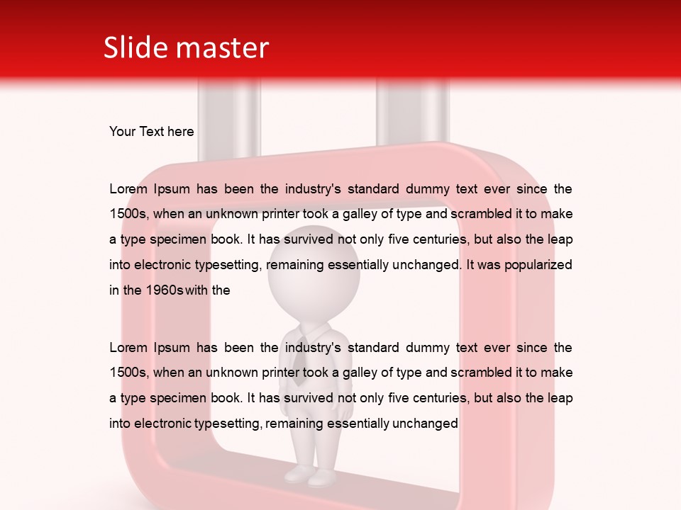 Work Dependent Metallic PowerPoint Template