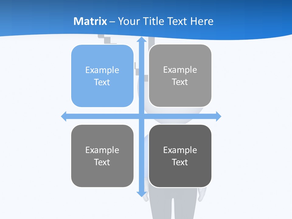 Click Pushing Silhouette PowerPoint Template