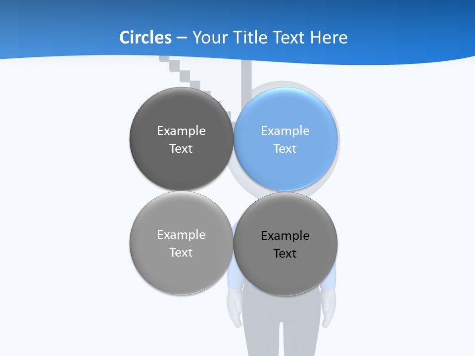 Click Pushing Silhouette PowerPoint Template