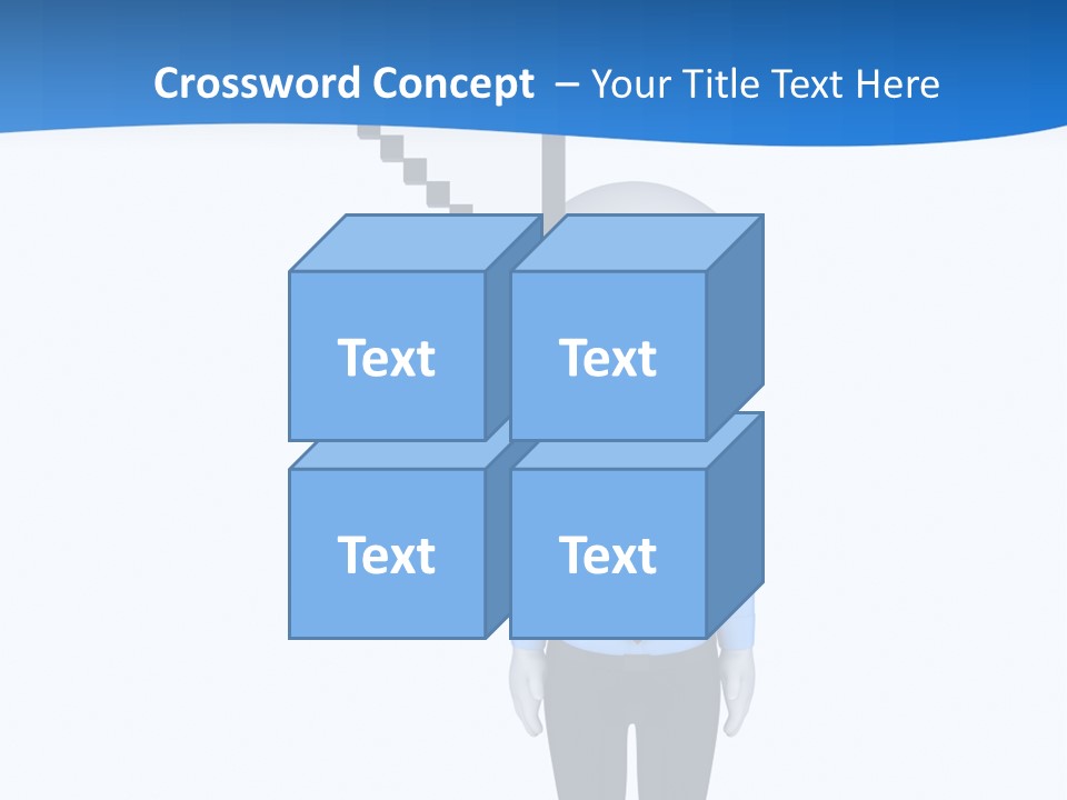 Click Pushing Silhouette PowerPoint Template