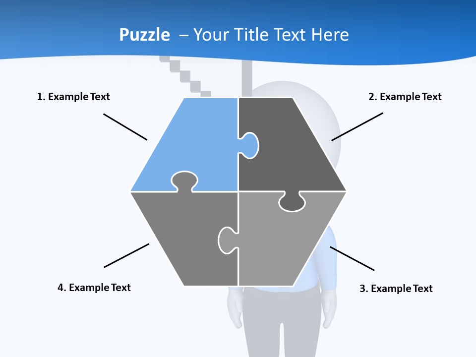 Click Pushing Silhouette PowerPoint Template