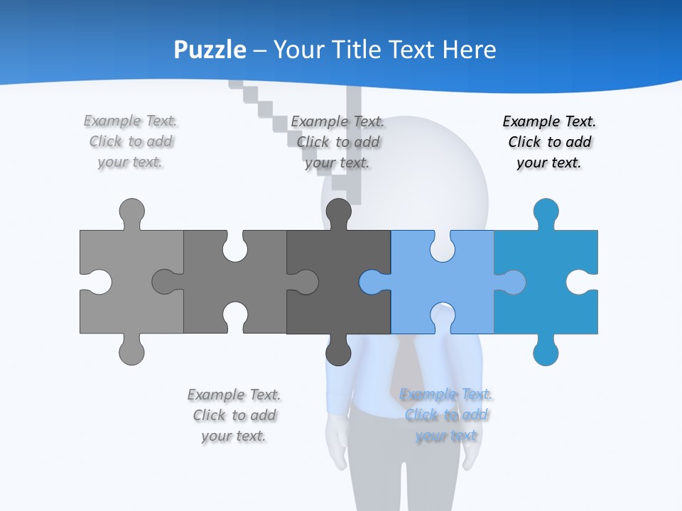 Click Pushing Silhouette PowerPoint Template
