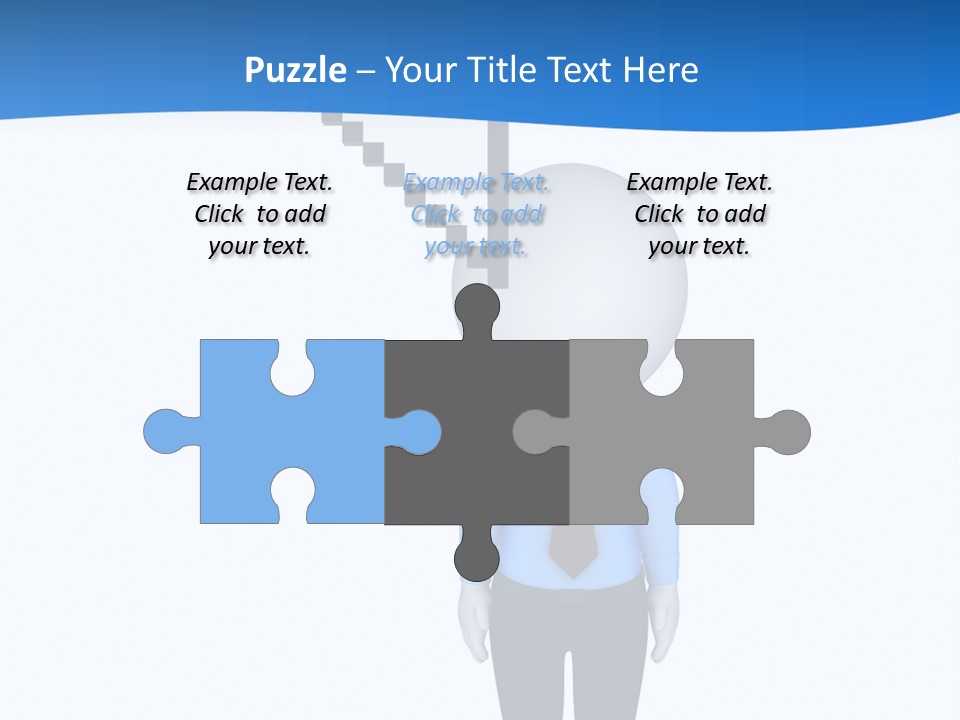 Click Pushing Silhouette PowerPoint Template