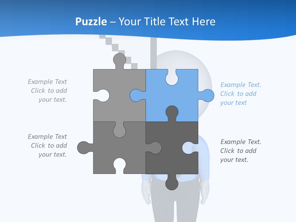 Click Pushing Silhouette PowerPoint Template