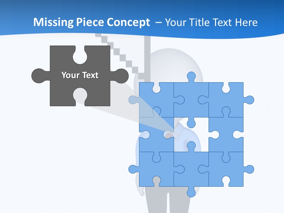 Click Pushing Silhouette PowerPoint Template