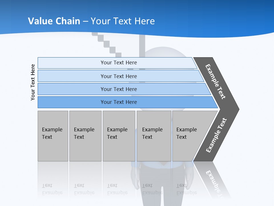 Click Pushing Silhouette PowerPoint Template
