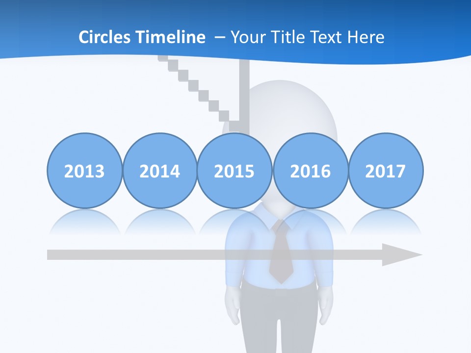 Click Pushing Silhouette PowerPoint Template