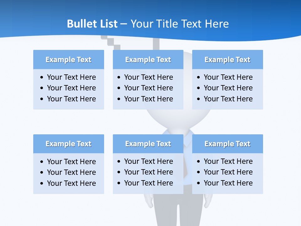 Click Pushing Silhouette PowerPoint Template