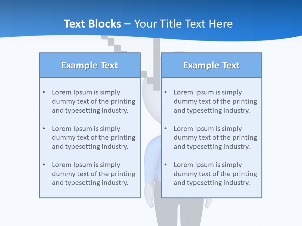 Click Pushing Silhouette PowerPoint Template