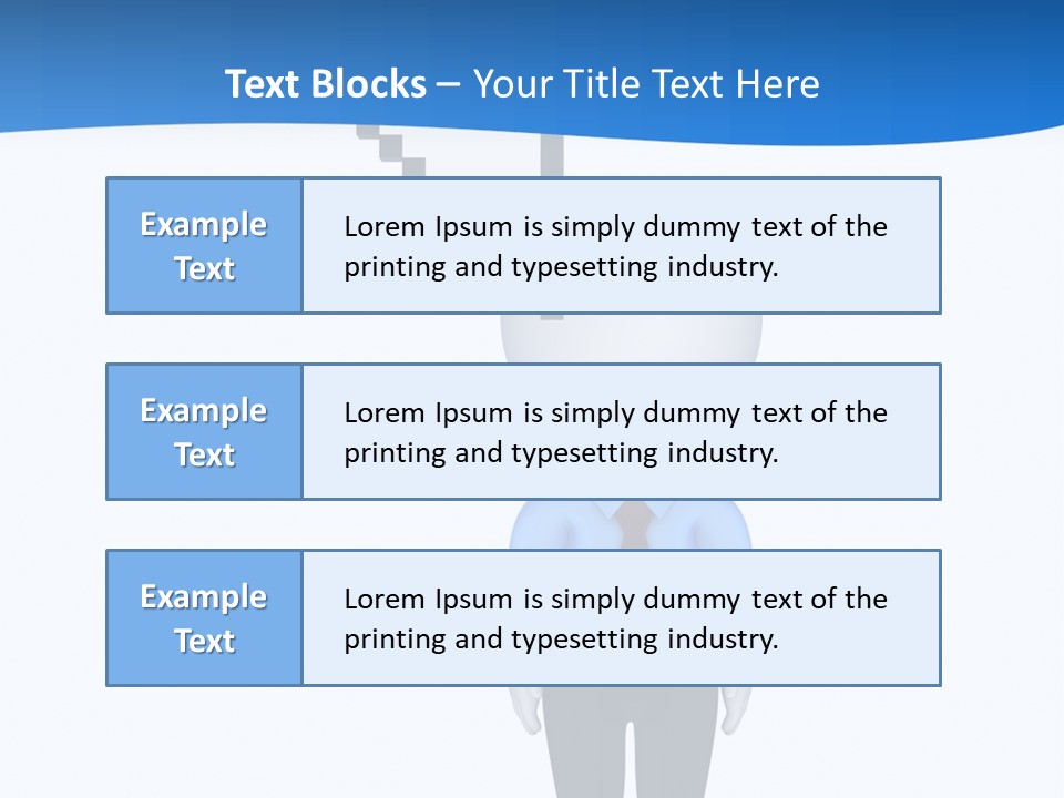 Click Pushing Silhouette PowerPoint Template