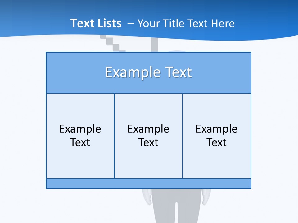 Click Pushing Silhouette PowerPoint Template