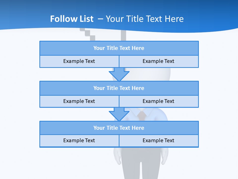 Click Pushing Silhouette PowerPoint Template