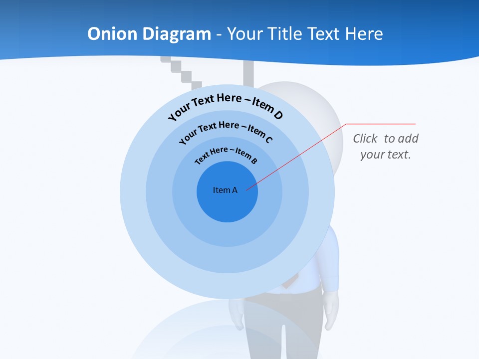 Click Pushing Silhouette PowerPoint Template