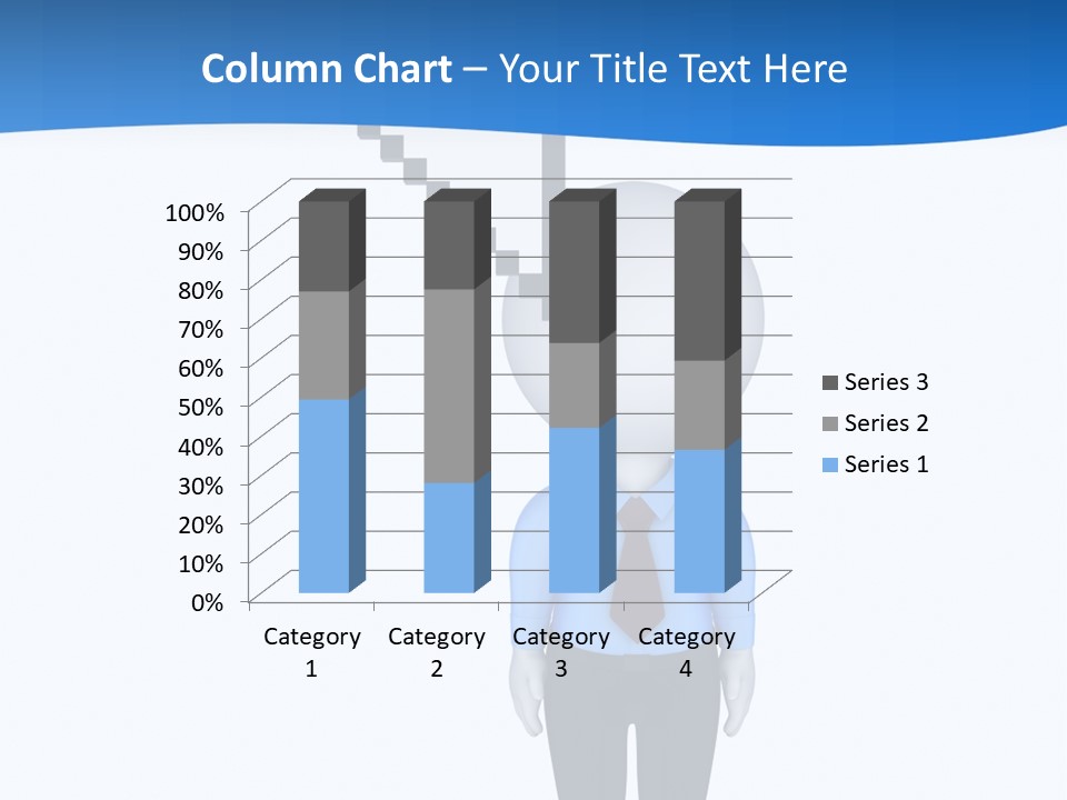 Click Pushing Silhouette PowerPoint Template