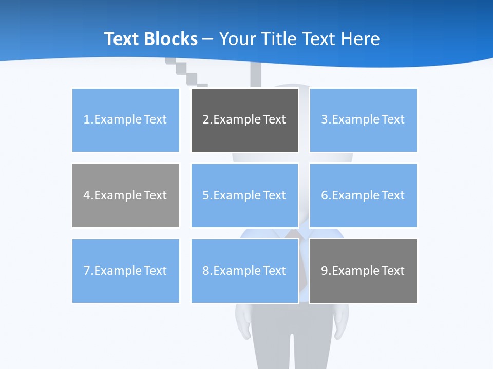 Click Pushing Silhouette PowerPoint Template