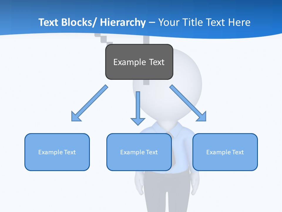 Click Pushing Silhouette PowerPoint Template