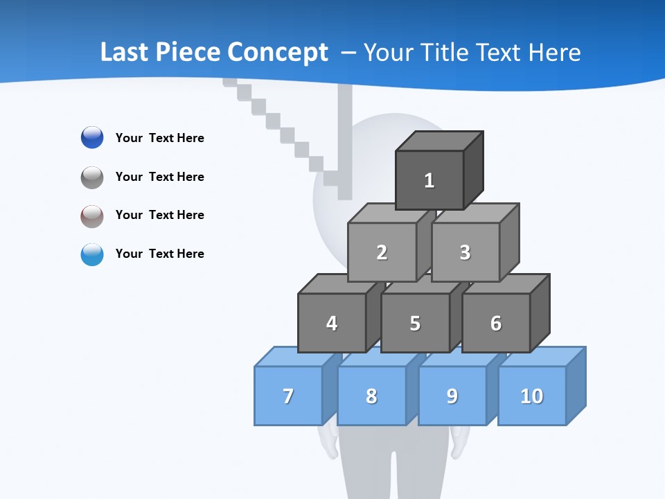 Click Pushing Silhouette PowerPoint Template
