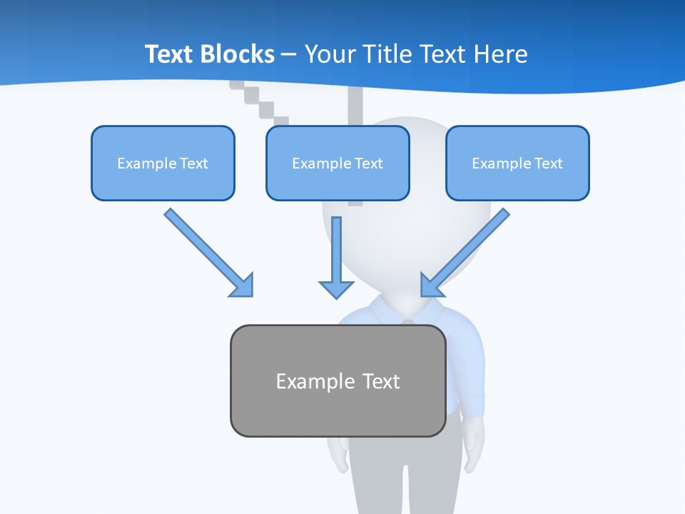 Click Pushing Silhouette PowerPoint Template