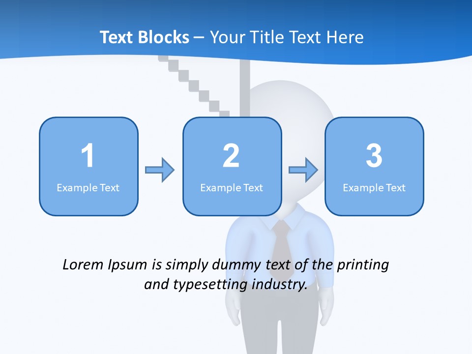Click Pushing Silhouette PowerPoint Template