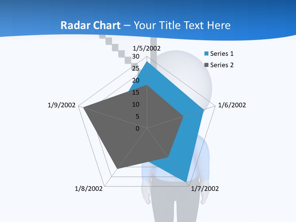 Click Pushing Silhouette PowerPoint Template