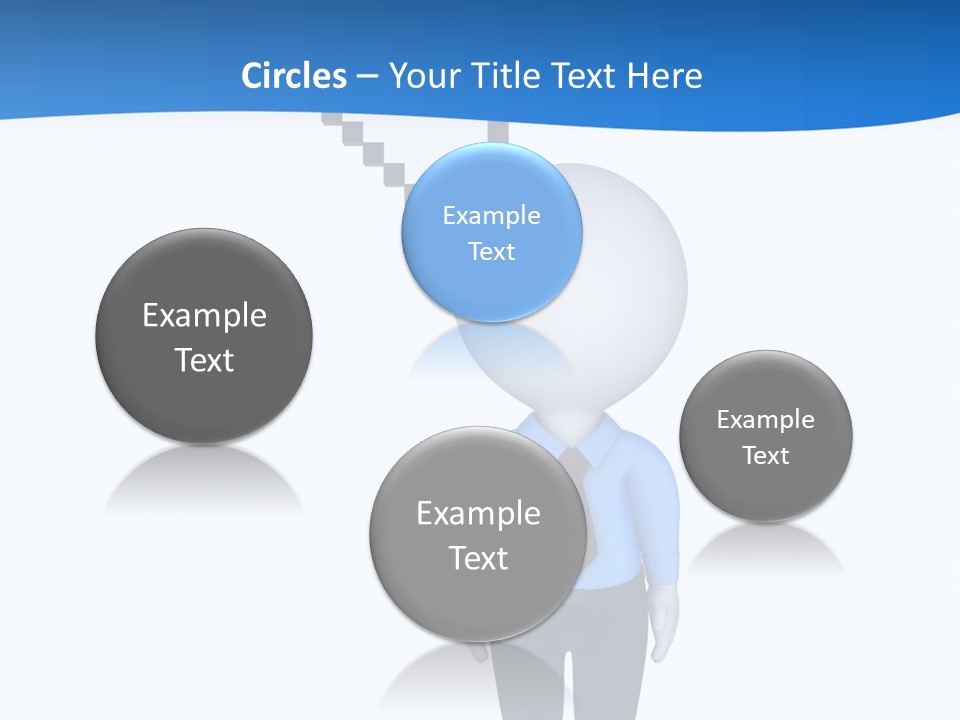 Click Pushing Silhouette PowerPoint Template