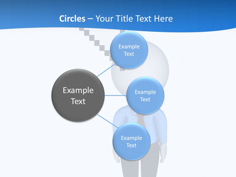 Click Pushing Silhouette PowerPoint Template