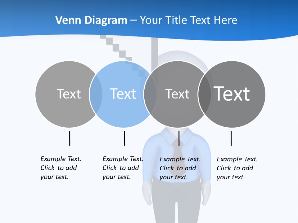 Click Pushing Silhouette PowerPoint Template