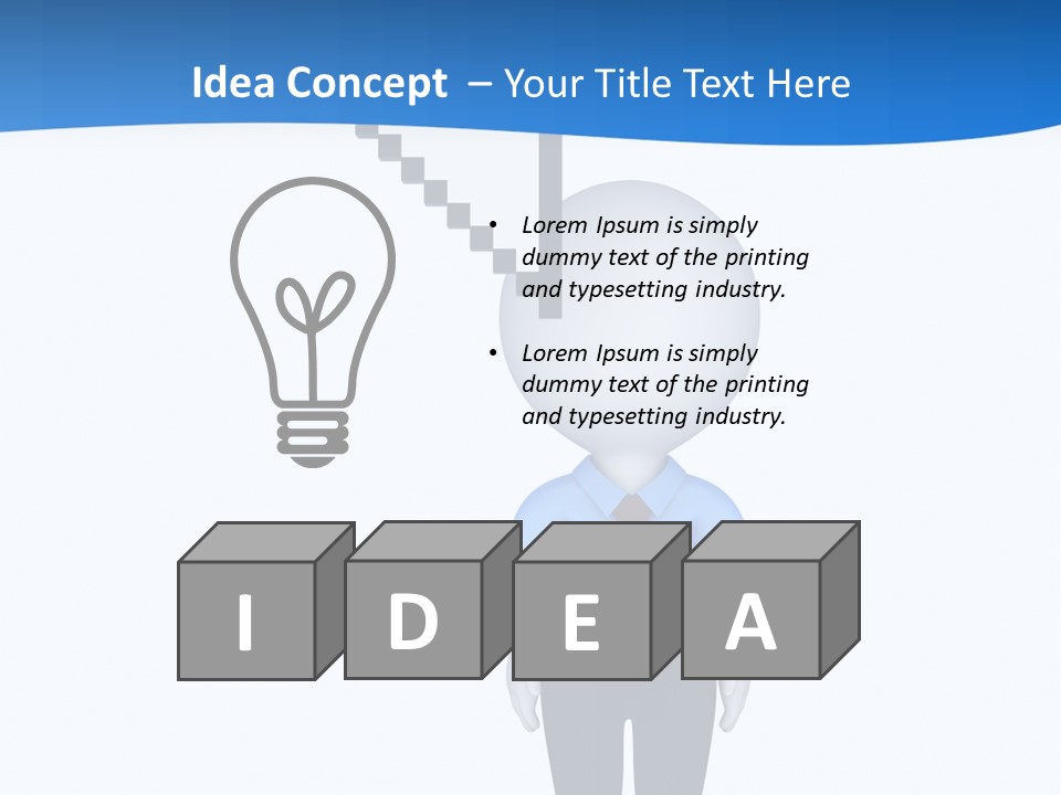 Click Pushing Silhouette PowerPoint Template