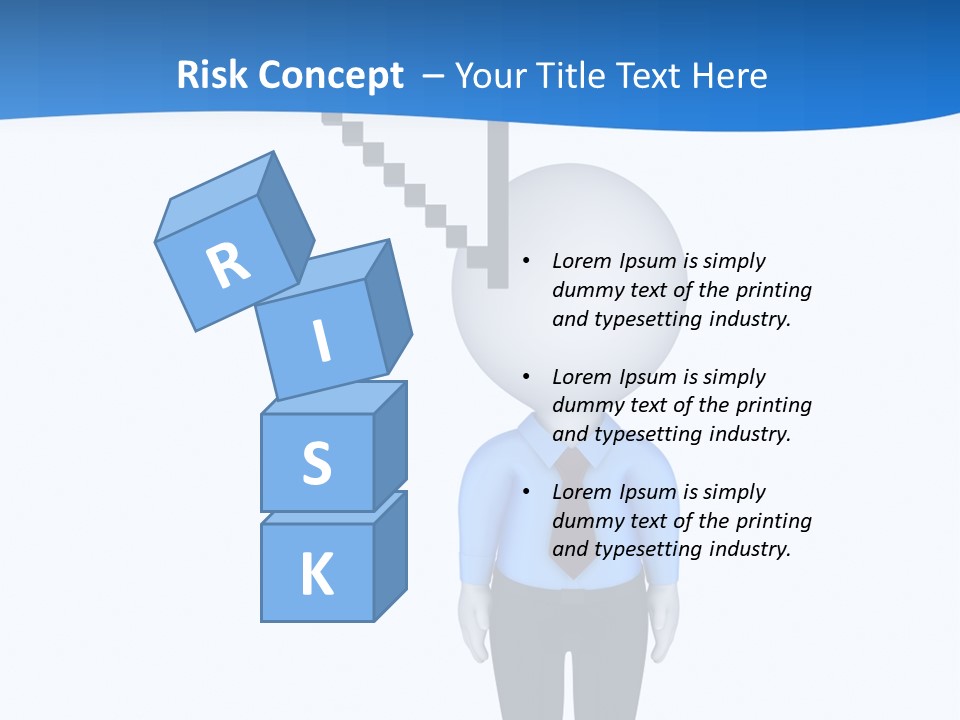 Click Pushing Silhouette PowerPoint Template